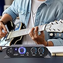 Wireless Bluetooth Home Audio Amplifier - 90W Dual Channel Mini Portable Power Stereo Sound Receiver