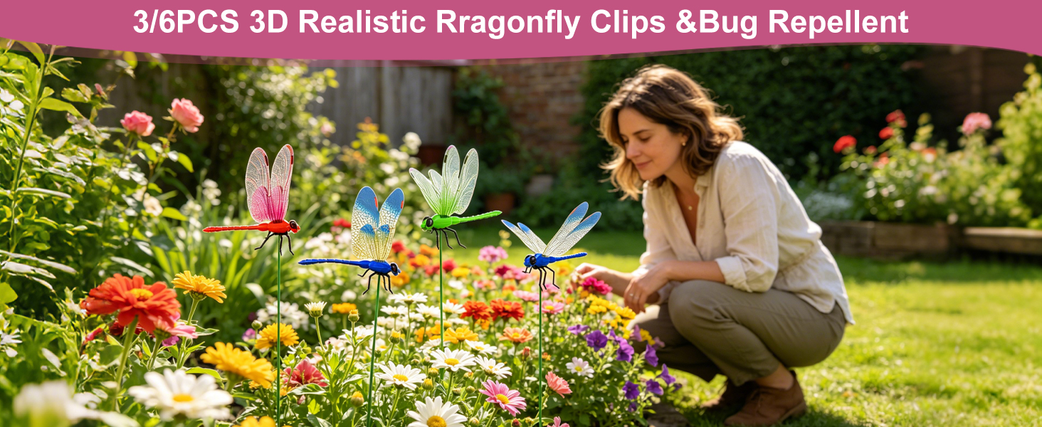 dragon fly clips for bugs repellent