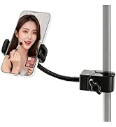 Lifexciting Mic Stand Phone Holder,360° Flexible Gooseneck Boom Arm for Music Microphone Stands T...