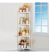 cutefafa Corner Shower Caddy Standing 4 Tier Shower Shelf Organizer for Bathroom Floor Shower Cor...