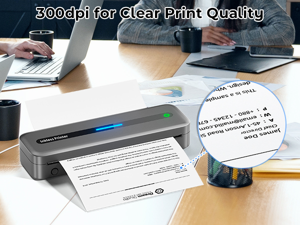 Wireless Inkless Thermal Printer