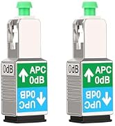 2 Pcs SCAPC Male to SC/UPC Female Fiber Optic Adapter 0dB SC Fiber Optic Attenuator Singlemode SM...