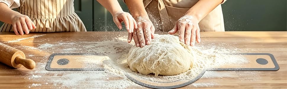 Nonstick pastry mat counter dough rolling pad macaron cookie baking sheets
