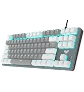 ZDawnn Wired Mechanical Gaming Keyboard Tenkeyless,80% Compact 87 Keys LED Backlight,Hot Swappabl...