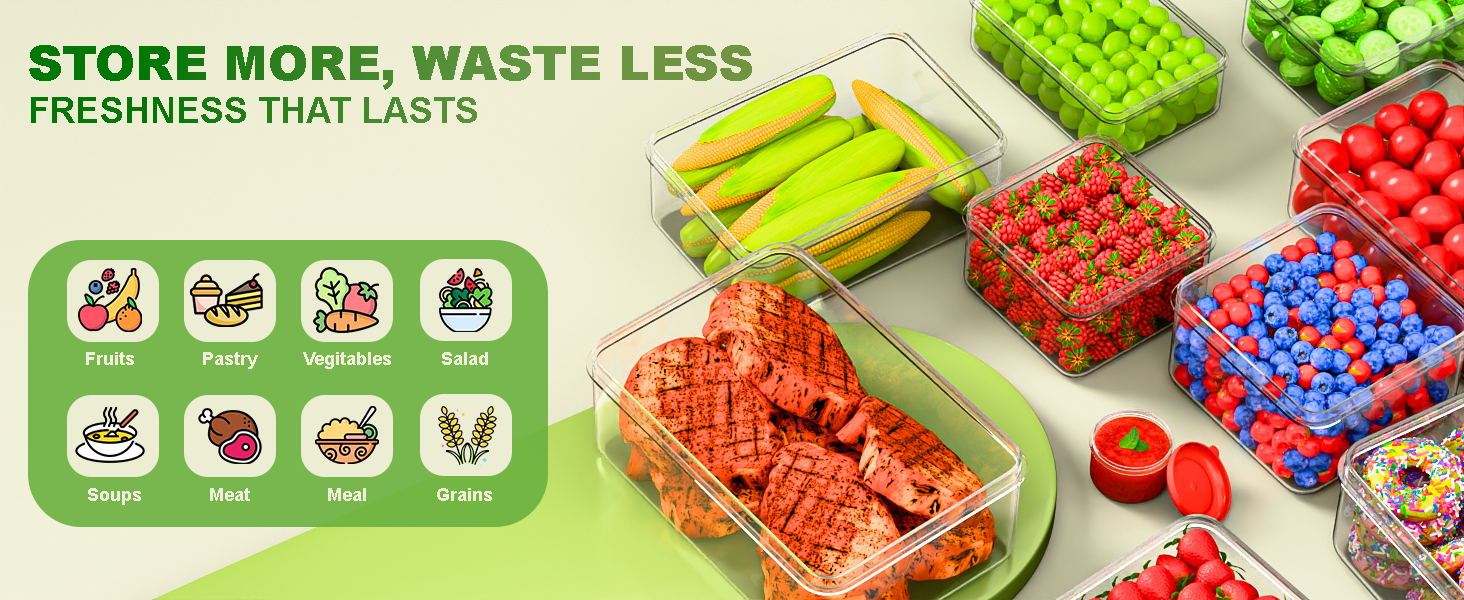 Food Storage containers with lids