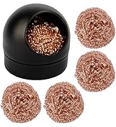 Kaisiking Soldering Iron Tip Cleaner Solder Tip Cleaner - 5pcs Solder Tip Cleaning Wire Ball &amp; Ba...