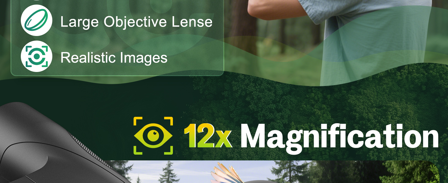 12X BINOCULARS FOR ADULTS