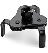 Turcee Steel Oil Filter Wrenches,3 Jaw Adjustable Oil Filter Removal Tool for 1/2 And 3/8 Inch Sq...