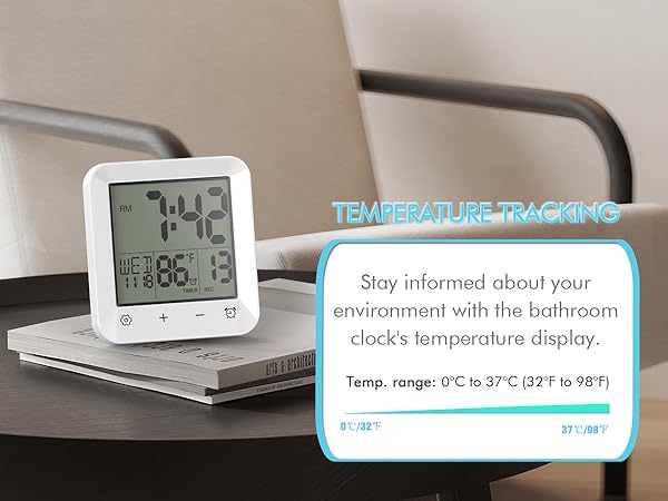 waterproof timer for shower bathroom clocks wall waterproof