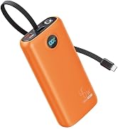 Portable Charger, 45W 20000mAh Power Bank with in/Out Fast Charging USB C Cable, 3W Flashlight, L...