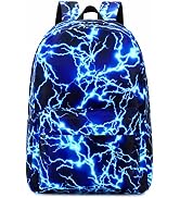 mezhsa Boy School Backpack Elementary Middle Lightning Bookbag Laptop Teenager Waterproof Lightwe...