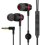 1Mii Wired Earbuds with Microphone & Volume Control, in-Ear Headphones Magnetic with Deep Bass, N...