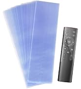 Small Shrink Wrap Bags for TV Remote Control, 2.4x7 Inches Clear PVC Heat Shrink Universal Protec...