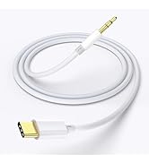 Aux to USB C, USB C to 3.5mm Audio Aux Jack Cable 3.3 ft, Type C to Aux Headphone Male Cord Car A...
