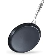 Cooks Standard Crepe Pan Hard Anodized Ceramic Nonstick Pancake Pan, 10.5-inch Griddle Dosa Tawa ...