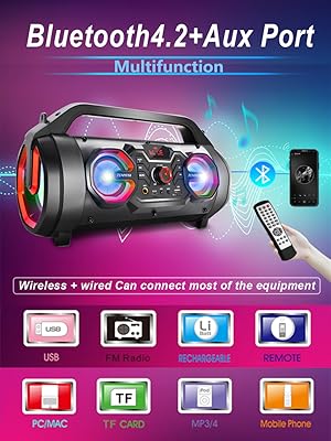 Portable multifunctional wireless speaker