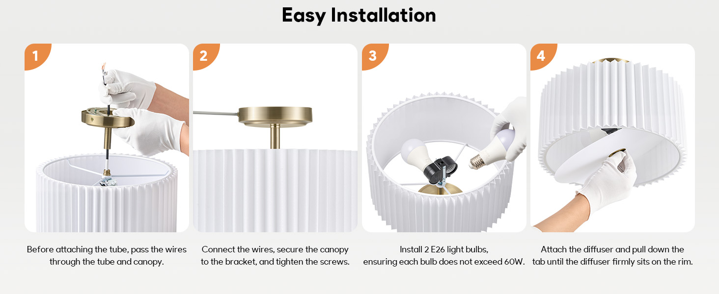 Semi Flush Mount Ceiling Light