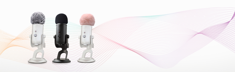 Furry &amp; Foam Windsrceen cover for blue yeti