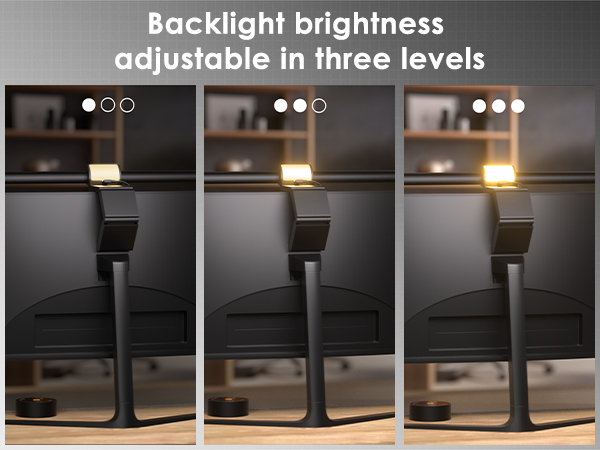 monitor light bar with backlight