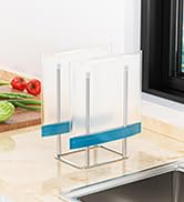 LOXSUN Drainage Rack, Glass Bottle Dryer, Bag Water Bottle Holder (Silver)