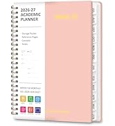 Planner 2026-2027, Weekly and Monthly Academic Year Calendar Planner, July 2026 - June 2027, Dail...