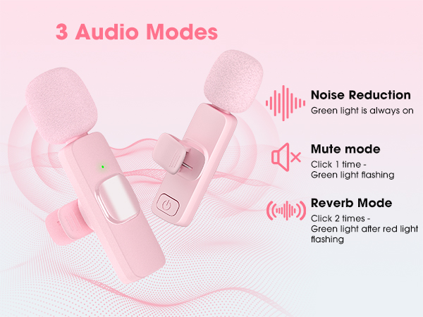 microphone for iphone pink