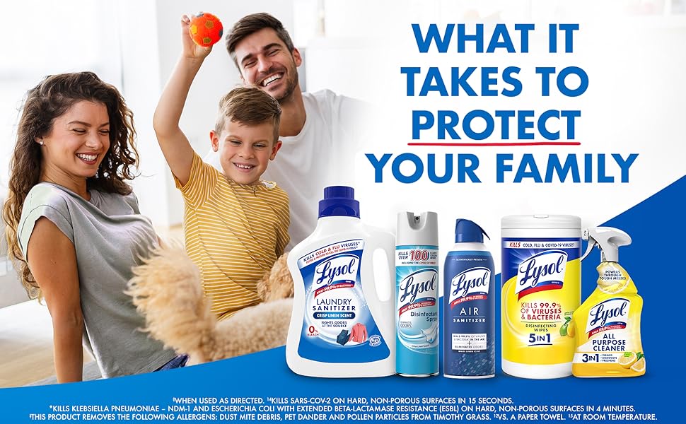 Lysol what it takes to protect your family