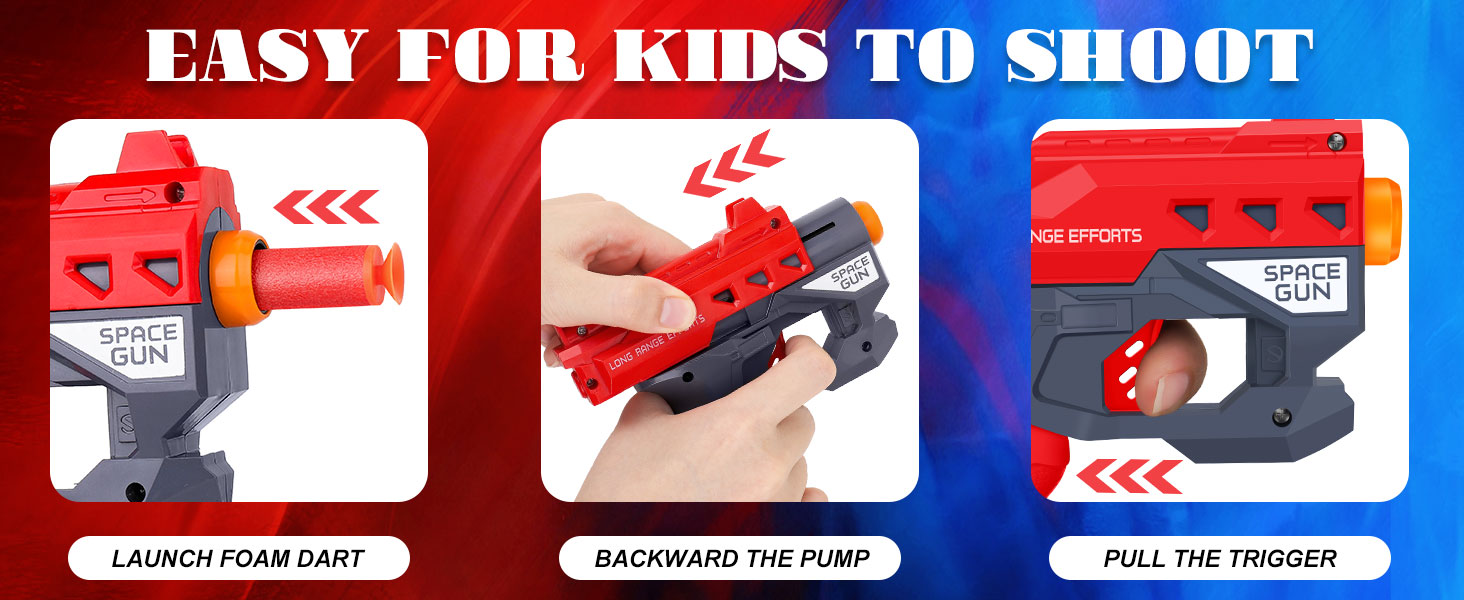 Stocking Stuffers Hand Gun Toys Party Supplies for 3,4,5,6,7,8,9 Years Kids