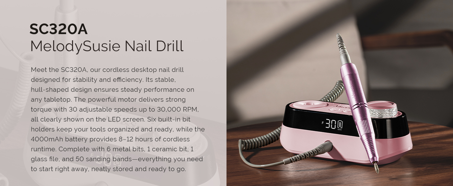 SC320A MelodySusie Desktop Nail Drill