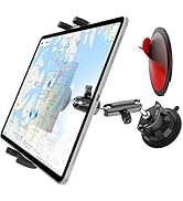 Wukanleng Windshield Car Tablet Holder with Aluminum Arm, Dashboard Tablet Mount with Suction Cup...