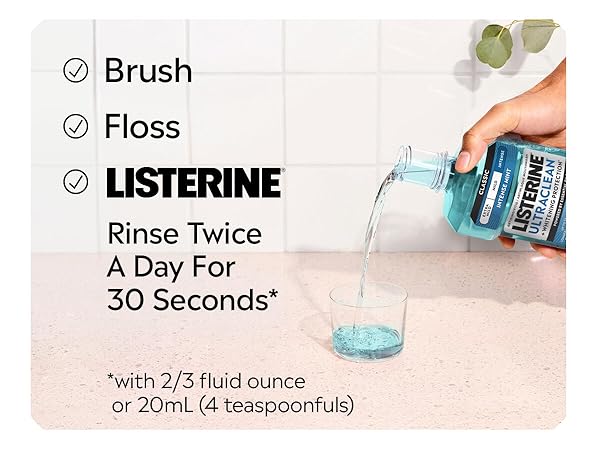 Brushing, Flossing, Listerine