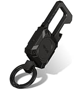 Miroddi Car Keychain with Tracker Key Chain Works with Apple Find My App (iOS Only), Heavy Duty K...