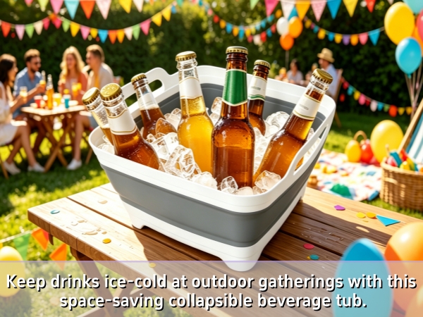 Kitchen Camping Dish Tub for Vegetable Washing and Beverage Tubs