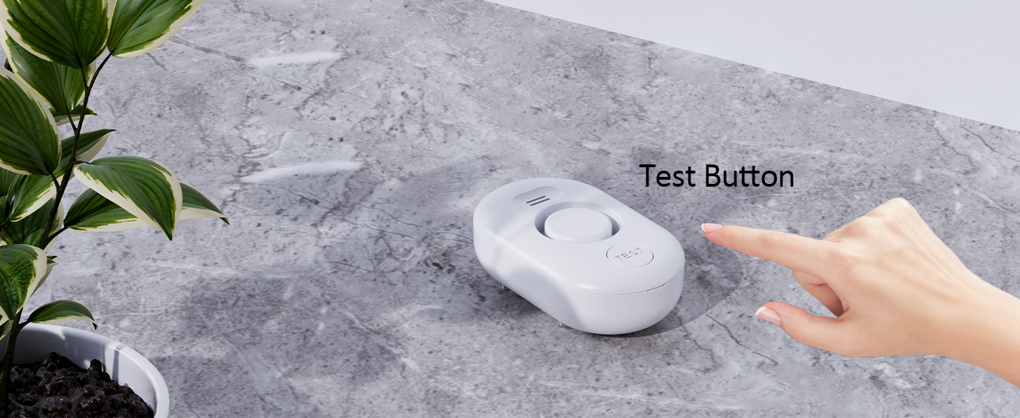 Built-in buttons Water Leak Detector