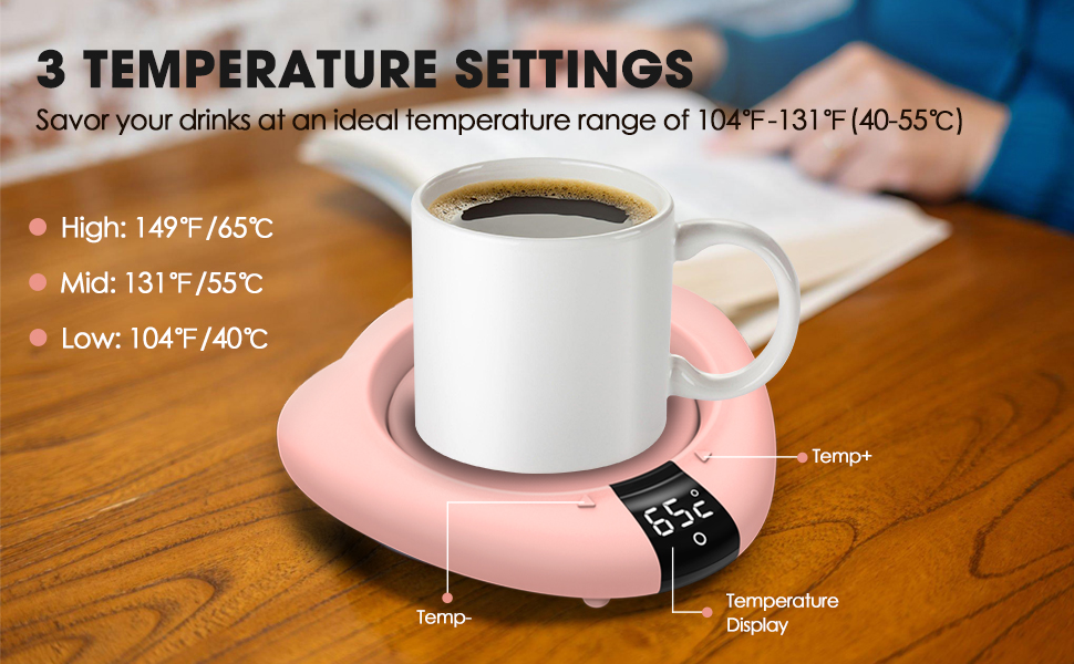 TRILINK Coffee Mug Warmer-Pink 