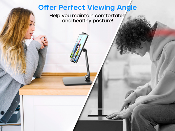 tablet holder for desk portable monitor stand cell phone stand for desk desk phone stand