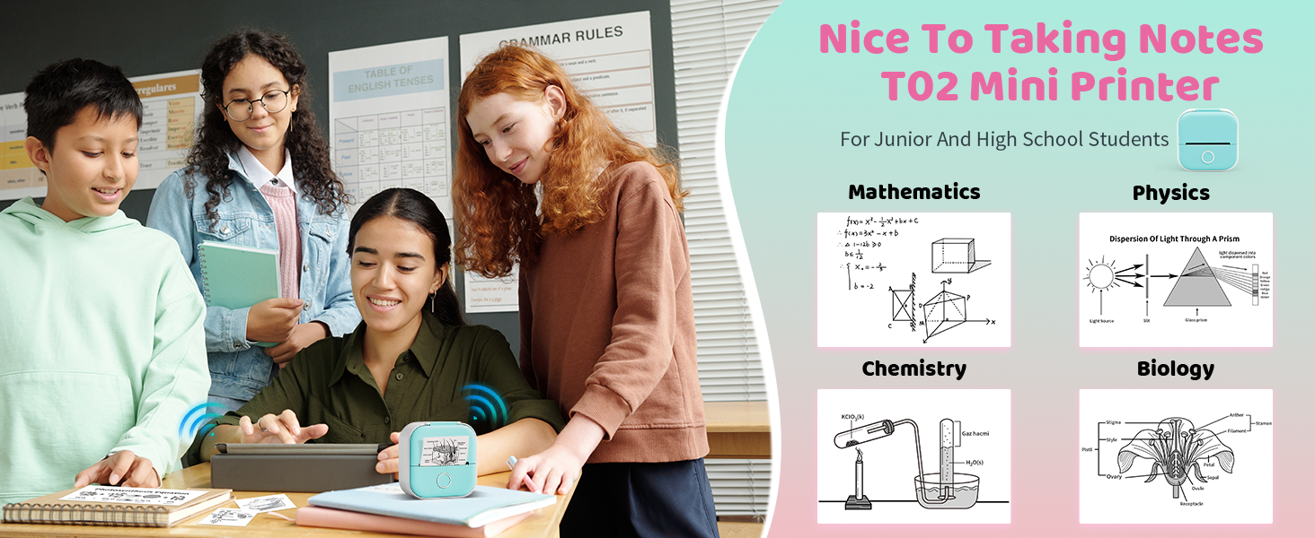 T02 Mini Sticker Printer - Wireless Sticker Maker Machine