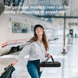 Aodiou Projector Screen 60 Inch