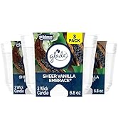Glade Sheer Vanilla Embrace, Fragrance Candle Infused with Essential Oils, Air Freshener Candle, ...