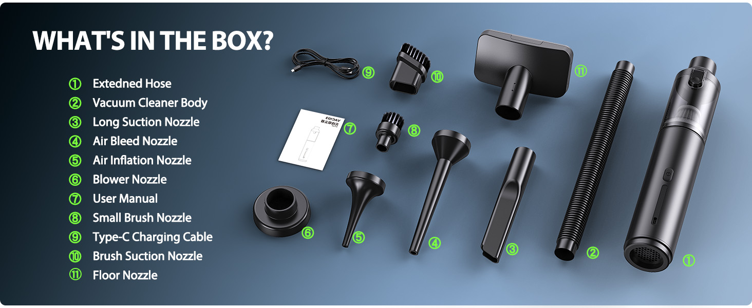 Car Vacuum Portable Cordless