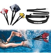 Hikeen Swimming Parachute Resistance Set Training Equipment with 3 Parachute &amp; Adjustable Length ...