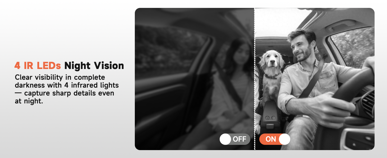 car camera - dash cam front and rear