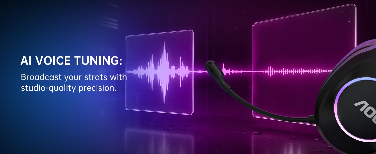 wireless gaming headset with mic