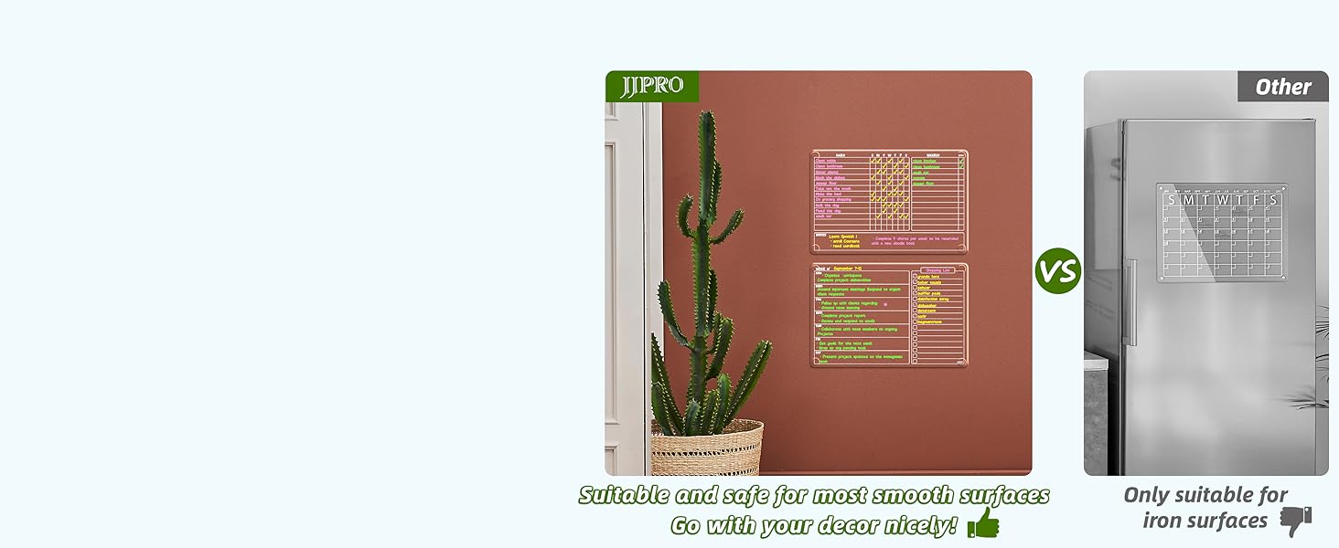 It can stick to any smooth surfaces such as wooden door, painted wall or anywhere which suits to see