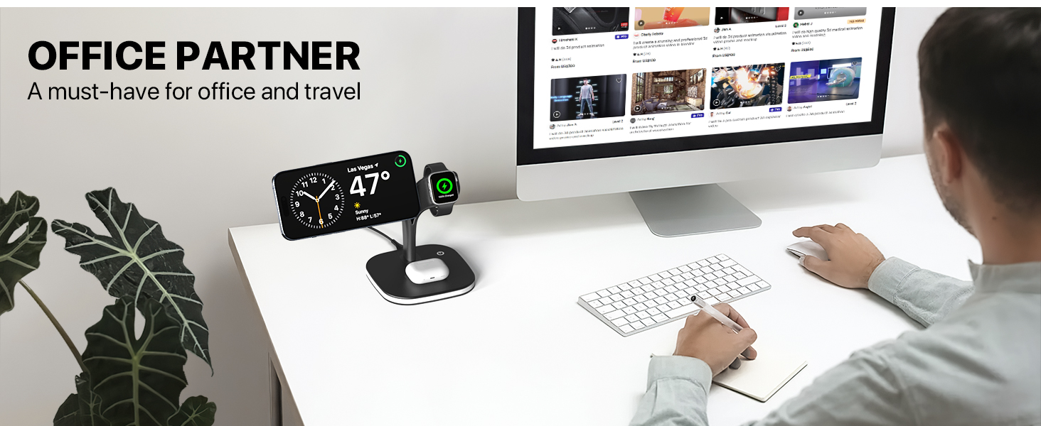 magsafe charger stand 3 in 1