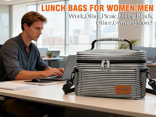 Perfect for office professionals — keep your lunch fresh and organized throughout your busy day.