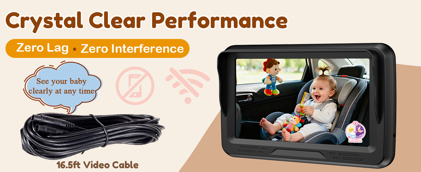 hd 1080P clear picture baby car camera system