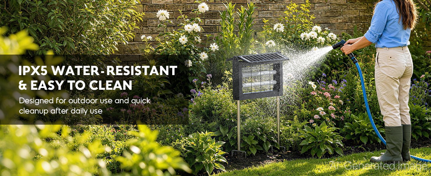 solar bug zapper outdoor waterproof