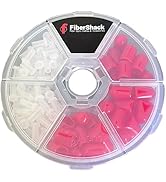 Fibershack - Dust Cap Kit for Fiber Optic Cables, End Faces and Devices. Contains 200 2.5mm Clear...