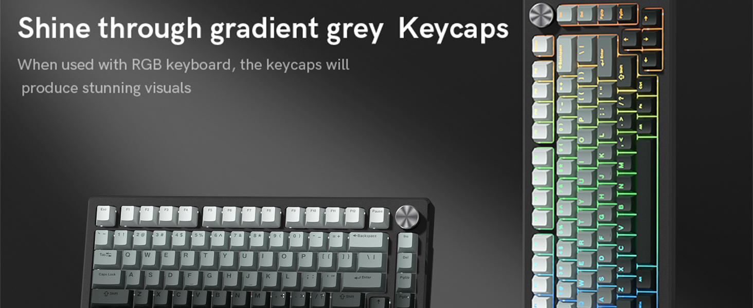 shine through keycaps